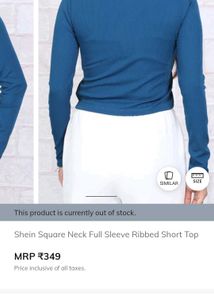 Ribbed Square Neck Long Sleeve Top