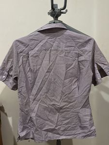 Women Striped Short-Sleeve Shirt