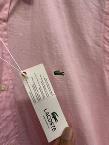 Lacoste Pink Oxford Shirt