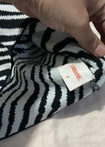 Zebra Print Crop Top