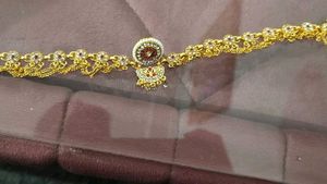 Gold Plated Maang Tikka with Pearls &amp; Stones