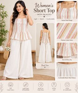 Women's Striped Short Top