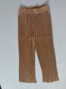 Pleated Button-Up Shirt &amp; Pants Set