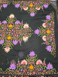 vintage pure Kashmiri hand work saree