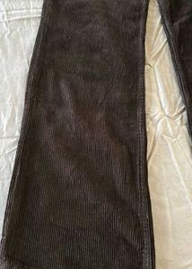 Brown Corduroy Wide Leg Pants