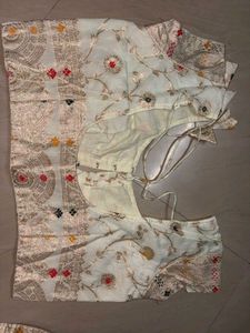 off white Lehenga Choli Set