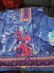 Beautiful Blue Floral Kurta Set