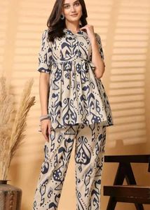 Stylish Printed Kurta co ord set