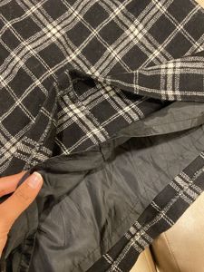 Woollen Checkered Skirt