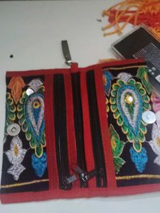 Embroidered Clutch/Pouch
