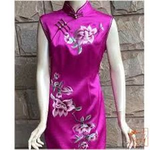 Silk Chinese Cheongsam Dress