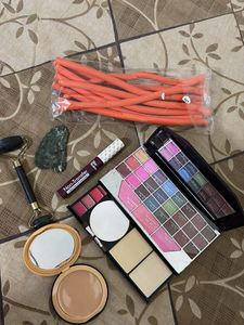 Combo of Hair Curlers, Eye Shadow pallet, Liquid L