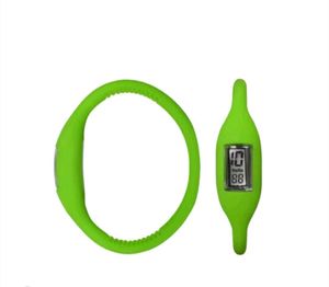 Silicon Jelly Digital LED Watch Band- Green