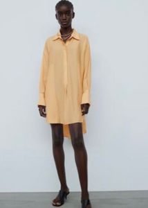 Zara New Celebes Style Shirt MIDI Dress