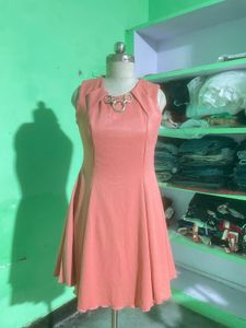 Elegant Rose Pink Party Dress