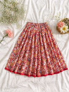 Bohemian Paisley Print Maxi Skirt