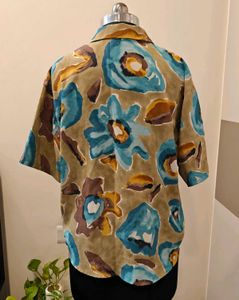 Floral Print Button-Up Shirt