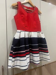 Women’s Fit And Flared Cute Mini Red Dress