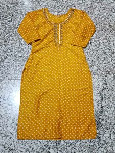Yellow Kurta with bottom