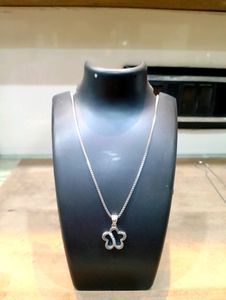 Star Shape Chain Pandent Pure Silver 925