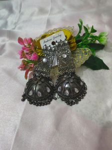 Black Polish Jhumka