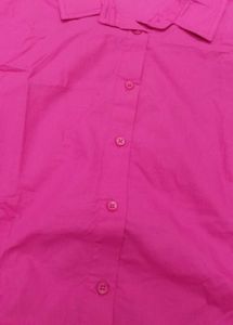 Pink Zudio Women's Short Sleeve Shirt – XL