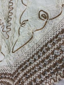 Embroidered Cream Kurta