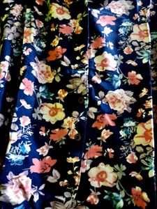 Floral Print Crop Shirt