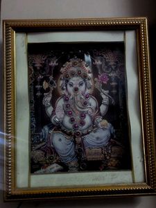 Framed Ganesha Artwork