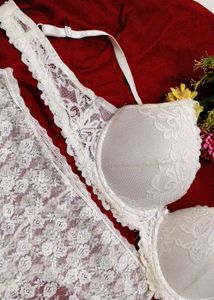 White Lace Bra &amp; Panty Set