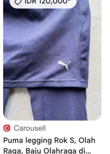 Puma Vintage Leggings w Attached Skirt &amp; Pockets