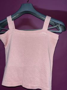 Sparkly Pink Crop Top