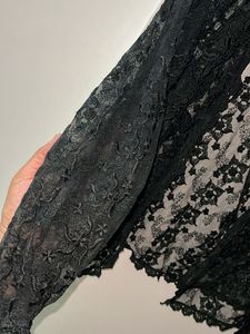 Elegant Black Lace Kimono