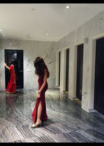 Shimmer Maroon Senorita Dress