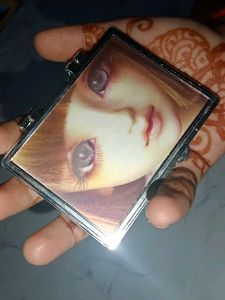 Cute Doll Face Compact Mirror