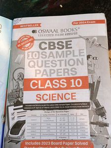 CBSE Class 10 Science Sample Papers 2024