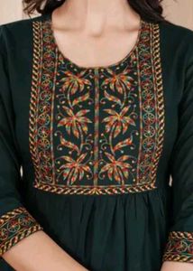 Brand New TealGreen Kurti with Red Legging