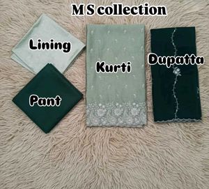 zari work Kurta Set with Dupatta