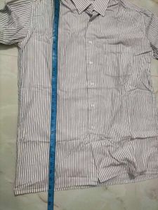 Men's Striped Button-Up Shirt