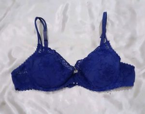 Blue Lace Bra
