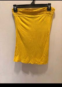 Beautiful Yellow Lace Top with Tube Tee