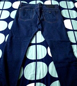 Men Blue Denim Jeans From Armani