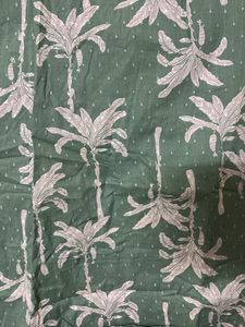 Green Palm Print Kurta cum dress