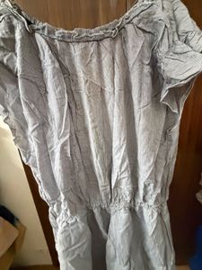Light Blue Casual Button-Up Dress