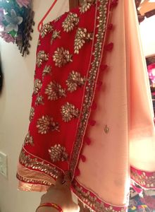 Diwali Offer  🪔 Elegant Peach Saree