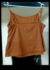 Women's Ribbed Shoulder Straps Top,Shrug &amp; RLshirt