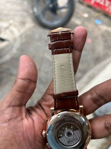Cartier Watch with Brown Leather Strap