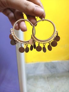Big Coin Hoop Earrings