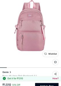 Chic Pink Backpack for Everyday Use