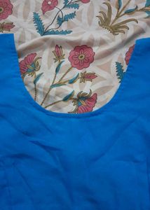 Stunning Royal Blue Embroidered Saree